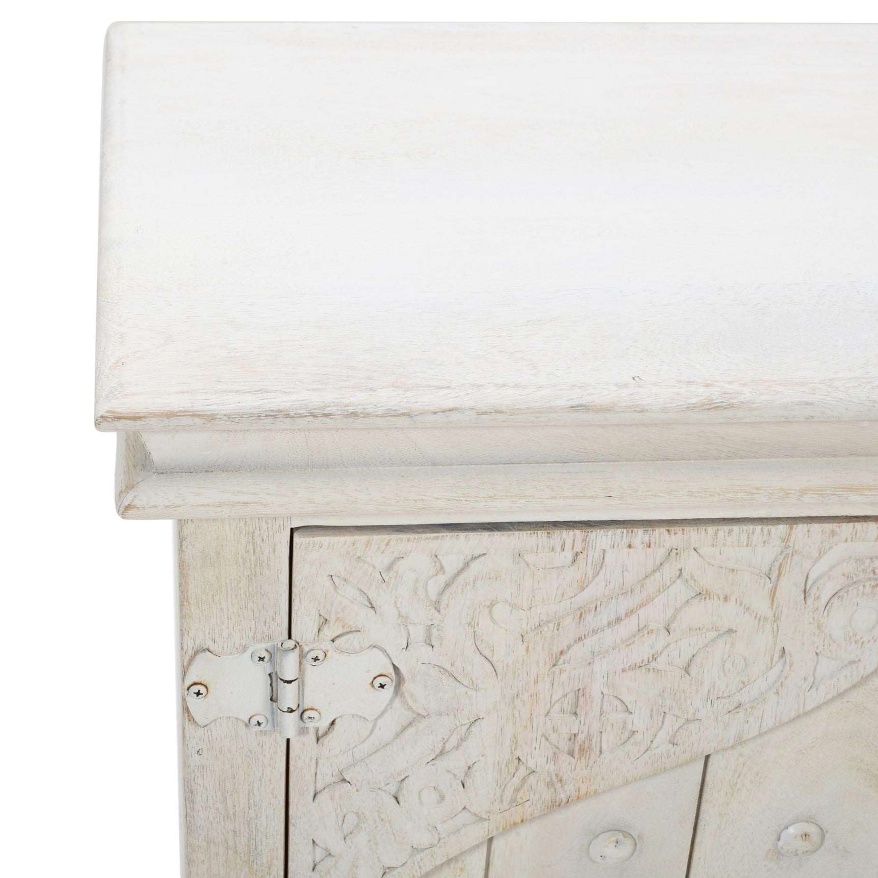 Taj White Accent Cabinet