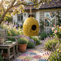 Badger Yellow Honeycomb Bird Feeder