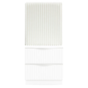 Linea White Wall Panel For Nightstand One Piece