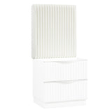 Linea White Wall Panel For Nightstand One Piece