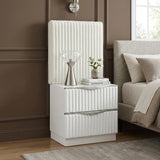 Linea White Wall Panel For Nightstand One Piece