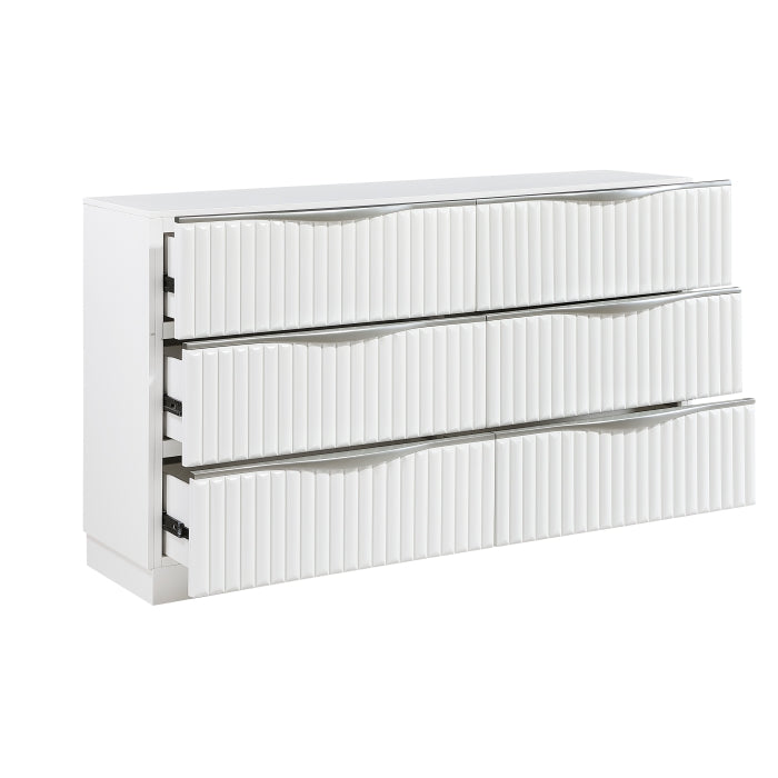 Linea White Dresser