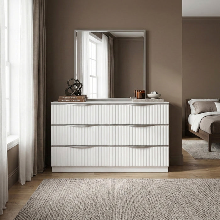 Linea White Dresser