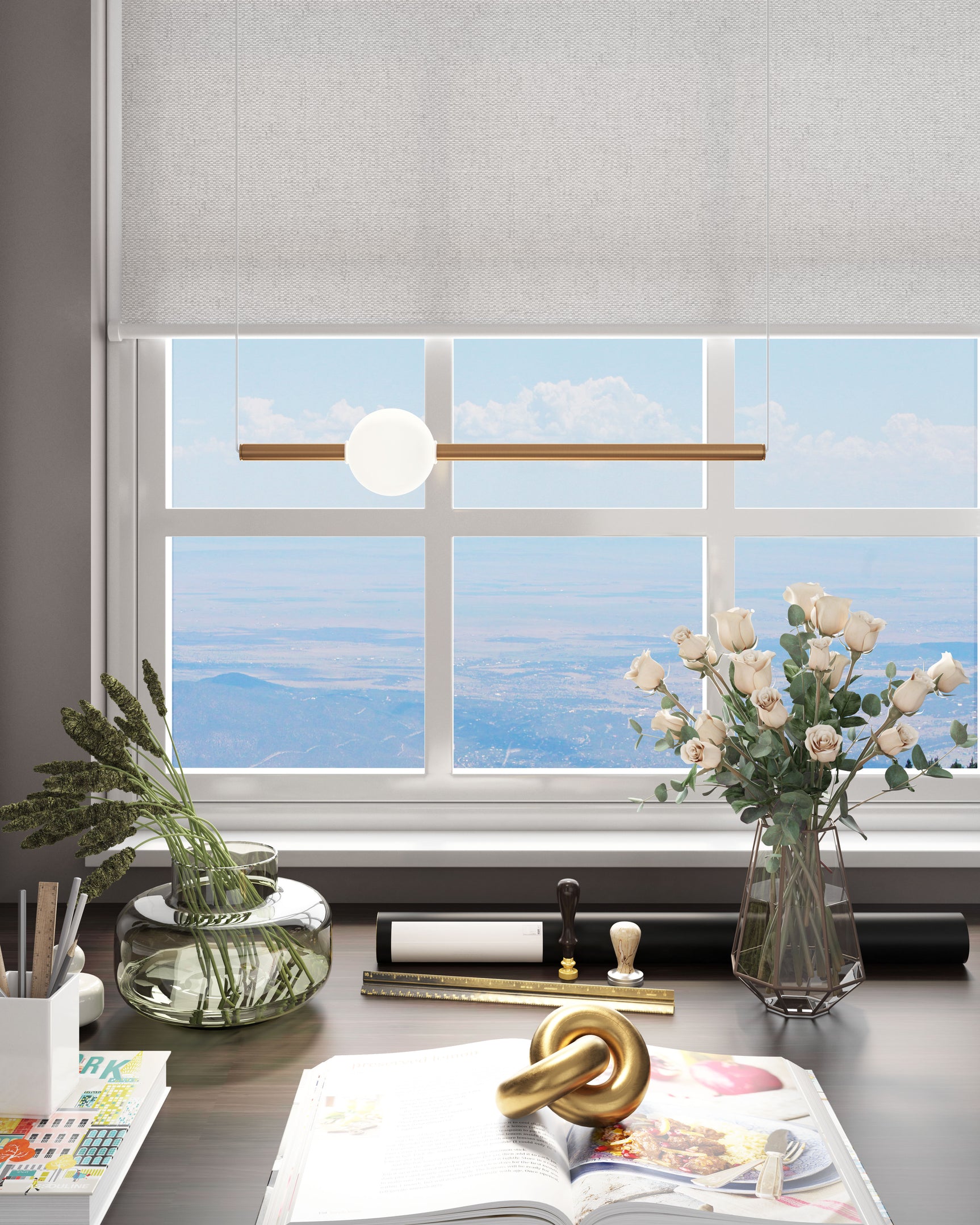 Adeo Brass Ceiling Lamp