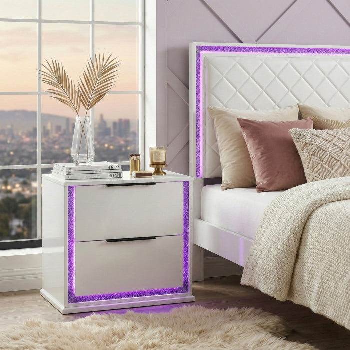 Lumin White Nightstand