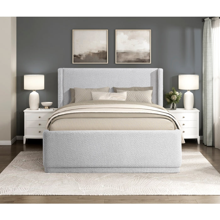 Carmel White Full Platform Bed