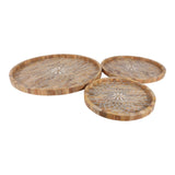 Fentonrun Brown/Tan Trays (Set of 3)