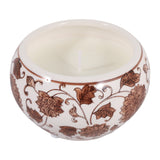 Glasgow Brown/White Neroli Basil Chinoiserie Candle