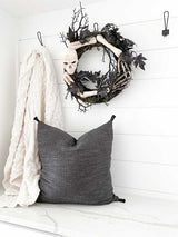 24" Halloween Skull and Bones Wreath