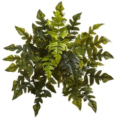 24” Holly Fern Artificial Plant (Set of 2) - Ornate Home