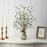 24” Night Willow Artificial Plant in Floral Planter