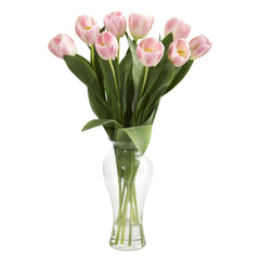 24” Tulips w/Vase - Ornate Home