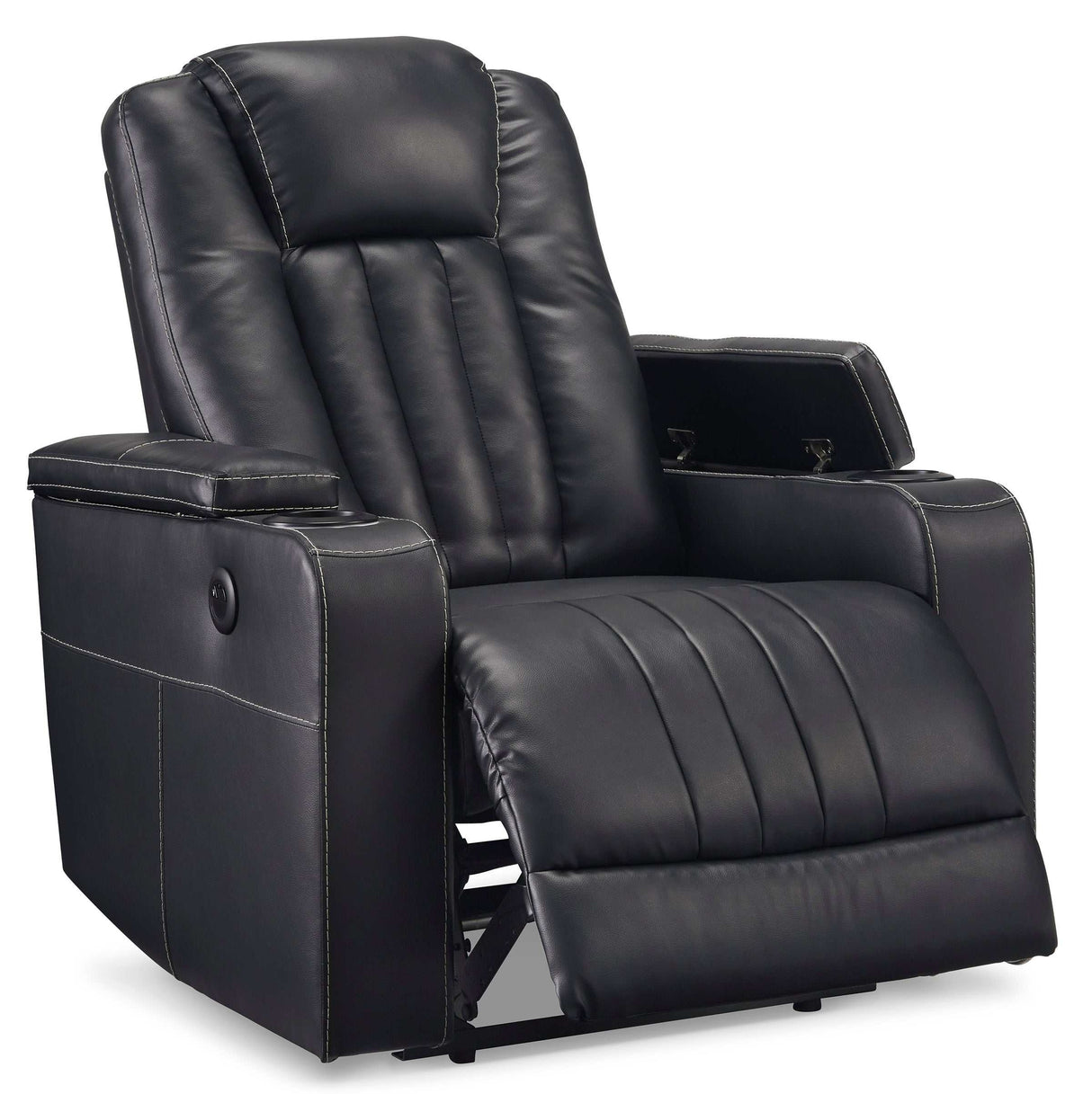 Center Point Black Recliner - Ornate Home