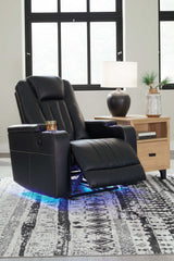 Center Point Black Recliner - Ornate Home