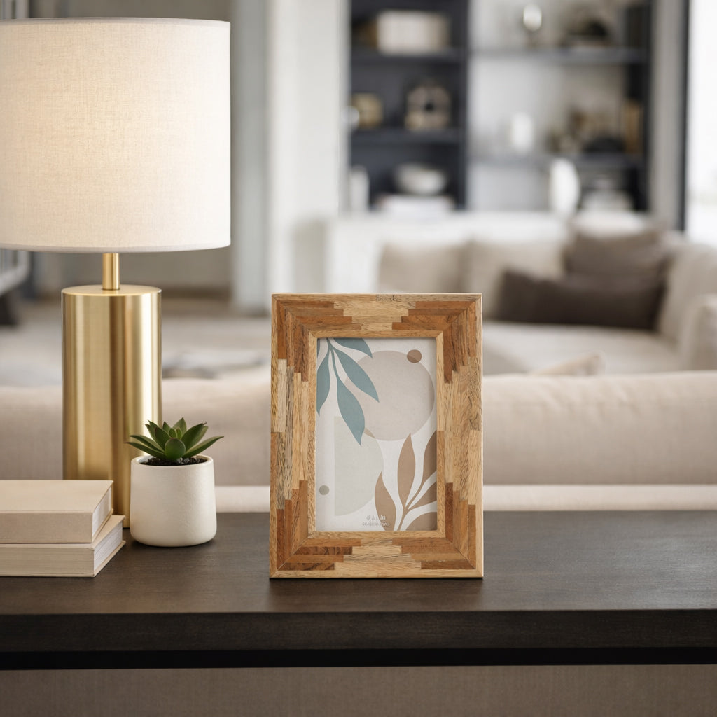 Vinton Natural Wood 4x6 Layers Photo Frame