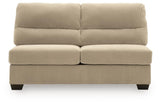 SimpleJoy Sand 3-Piece Sectional and Ottoman