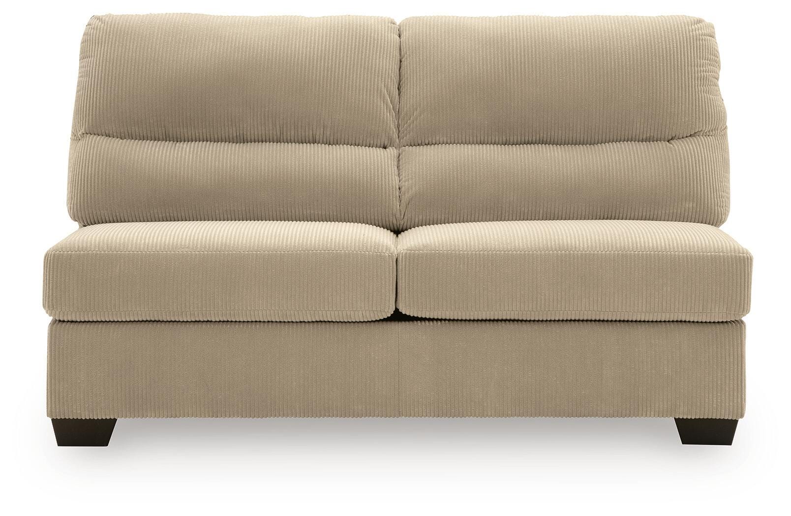SimpleJoy Sand 3-Piece Sectional and Ottoman