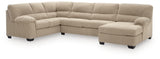 SimpleJoy Sand 3-Piece Sectional with RAF Chaise