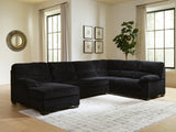 SimpleJoy Onyx 3-Piece Sectional with LAF Chaise