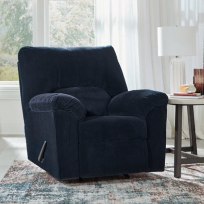 SimpleJoy Navy Rocker Recliner - Ornate Home