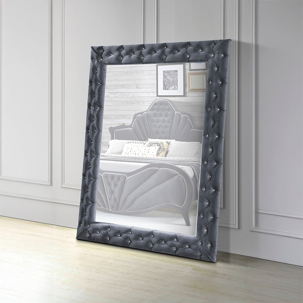 Dante Gray Accent Floor Mirror