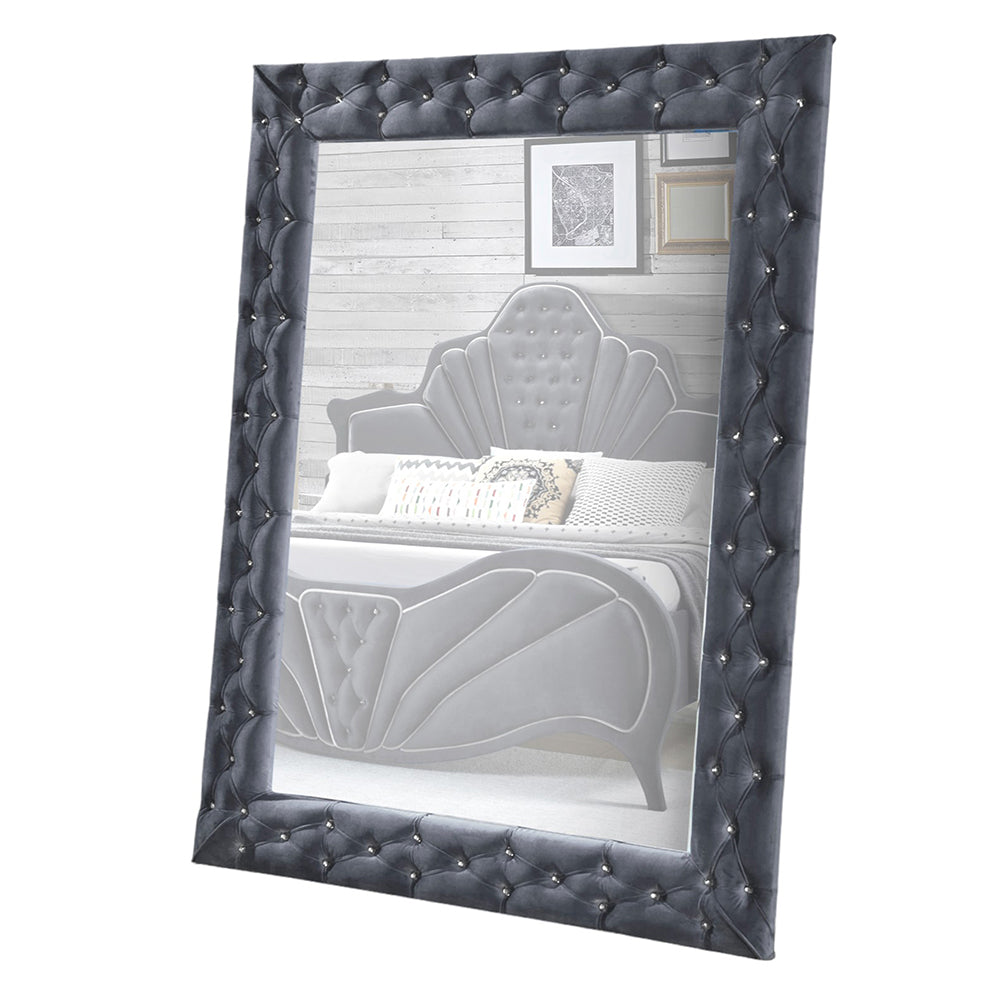 Dante Gray Accent Floor Mirror