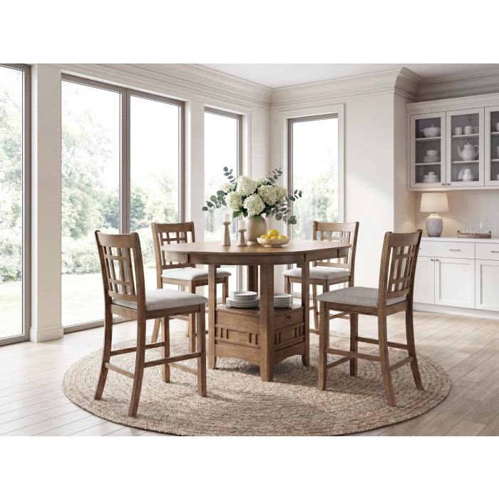 Junipero Beige Counter Height Chair