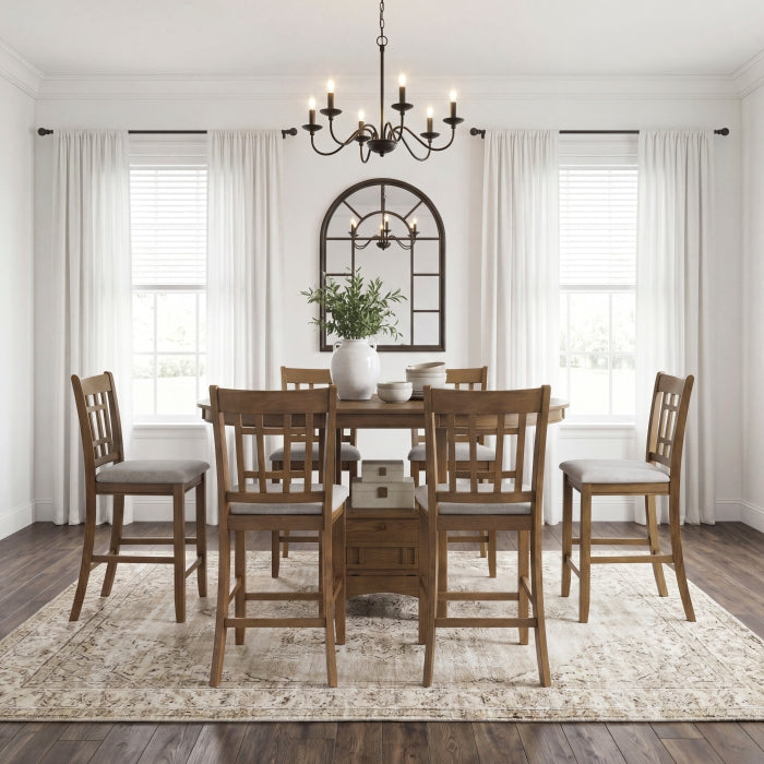 Junipero Gray Round/Oval Counter Height Table