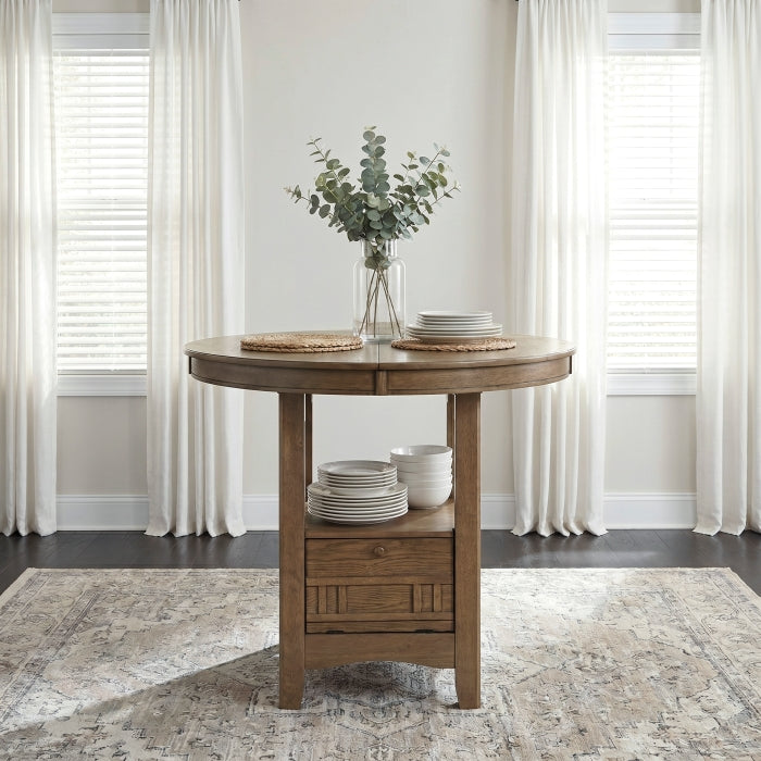 Junipero Gray Round/Oval Counter Height Table