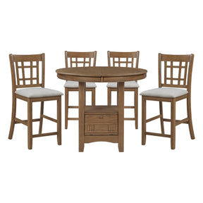 Junipero Gray 5pc Dining Set