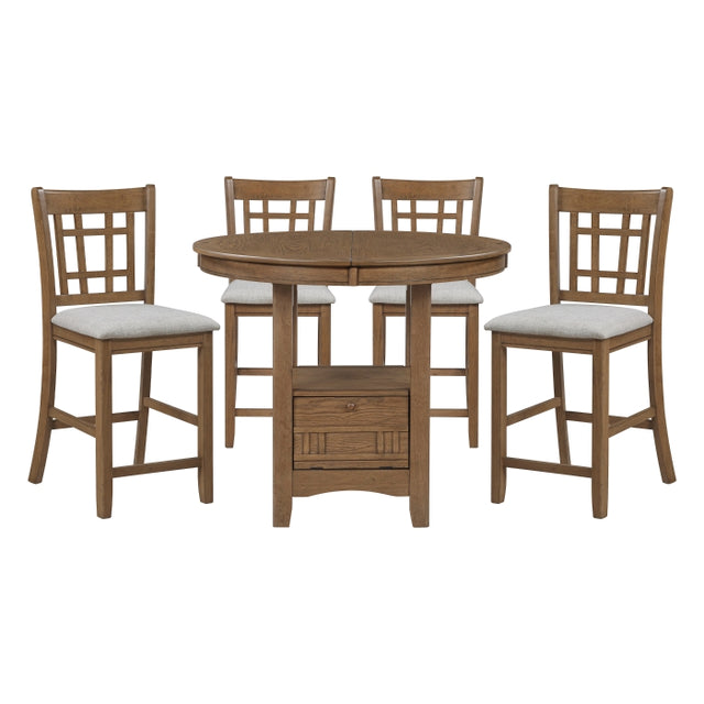 Junipero Gray 5pc Dining Set
