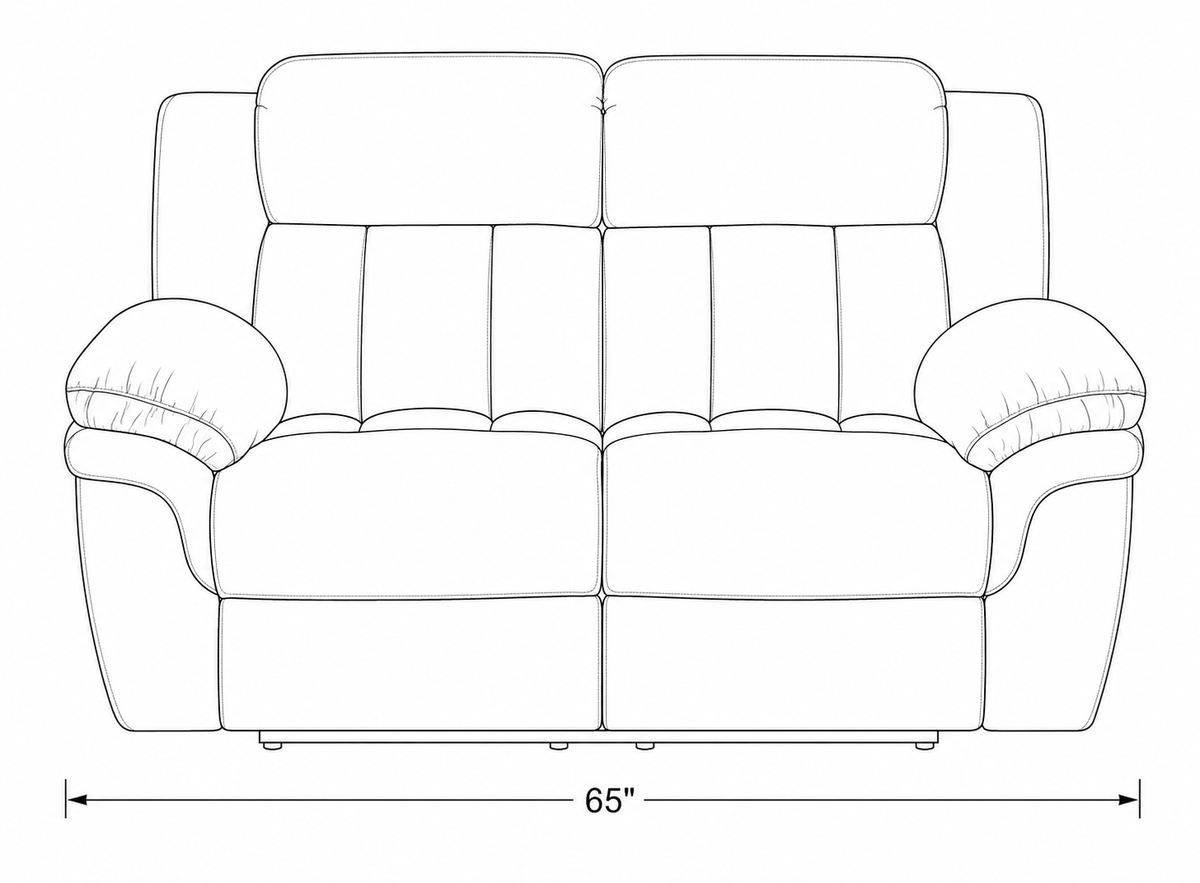 Lehi Gray Fabric Reclining Loveseat