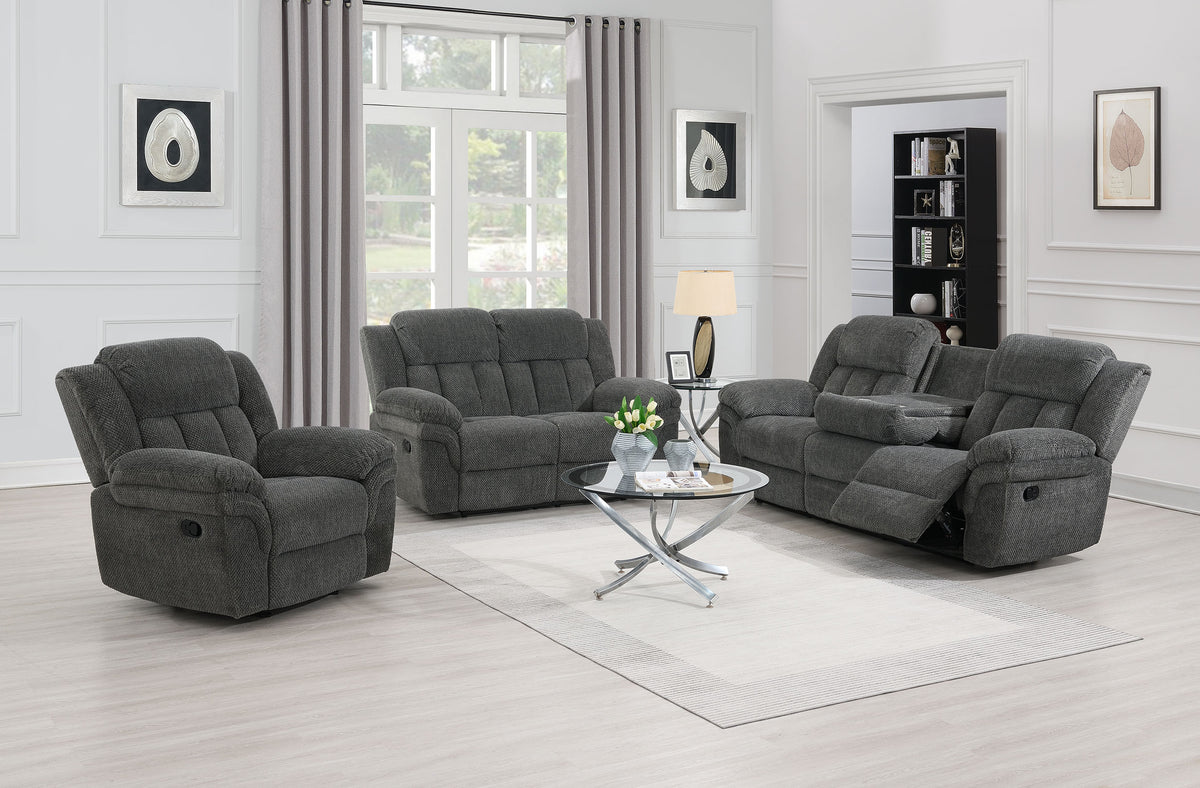 Lehi Gray Fabric Gliding Reclining Chair