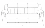 Lehi Gray Fabric Queen Sleeper Sofa & Reclining Loveseat