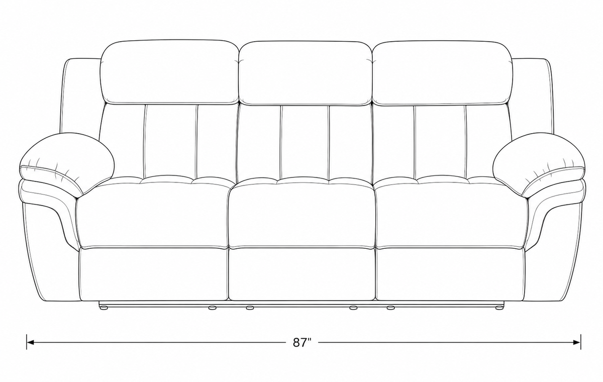 Lehi Gray Fabric Reclining Sofa with Drop-Down Table