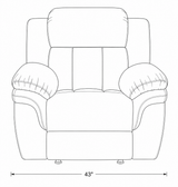 Lehi Gray Fabric Gliding Reclining Chair