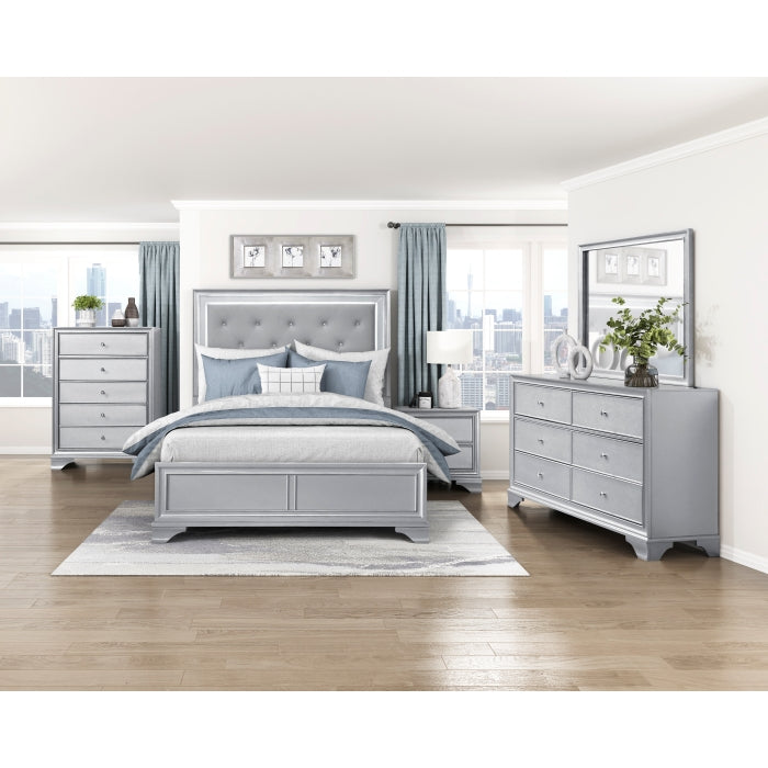 Anatole Silver Nightstand