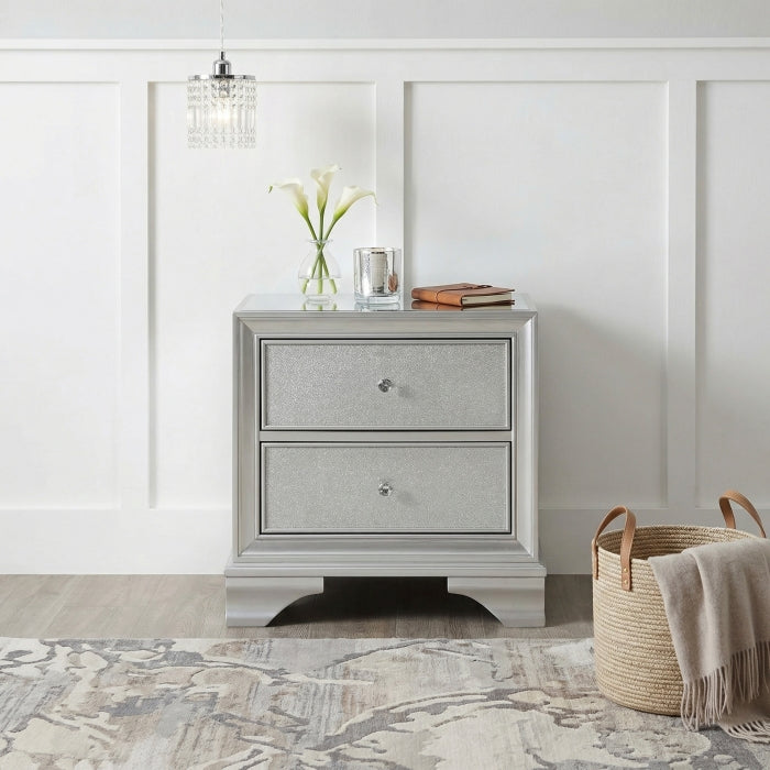 Anatole Silver Nightstand