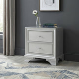 Anatole Silver Nightstand