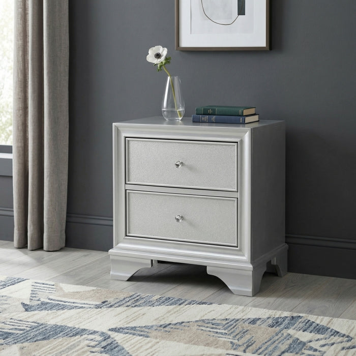 Anatole Silver Nightstand