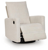 Oaklynn-Manor Canvas Swivel Glider Recliner
