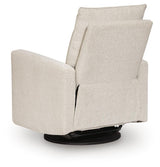 Oaklynn-Manor Canvas Swivel Glider Recliner