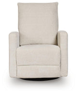 Oaklynn-Manor Canvas Swivel Glider Recliner