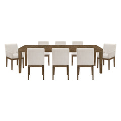 Matisse Tan 9pc Dining Set