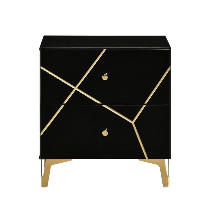 Orlo Black Nightstand