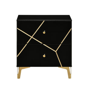 Orlo Black Nightstand