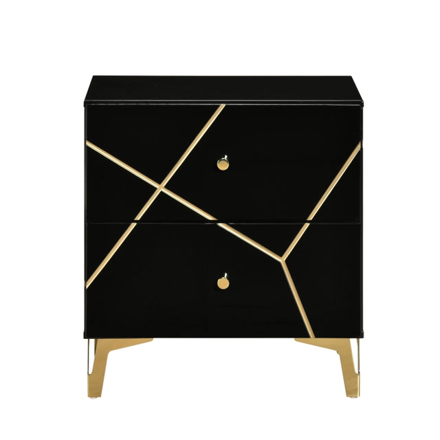 Orlo Black Nightstand