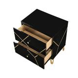 Orlo Black Nightstand