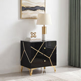 Orlo Black Nightstand