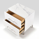 Ripple White Nightstand